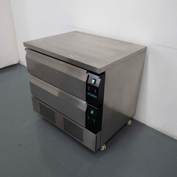 Polar DA996-A 2 Drawer Counter Fridge Freezer