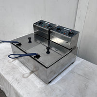 Roband F25 Countertop Split Pan Fryer