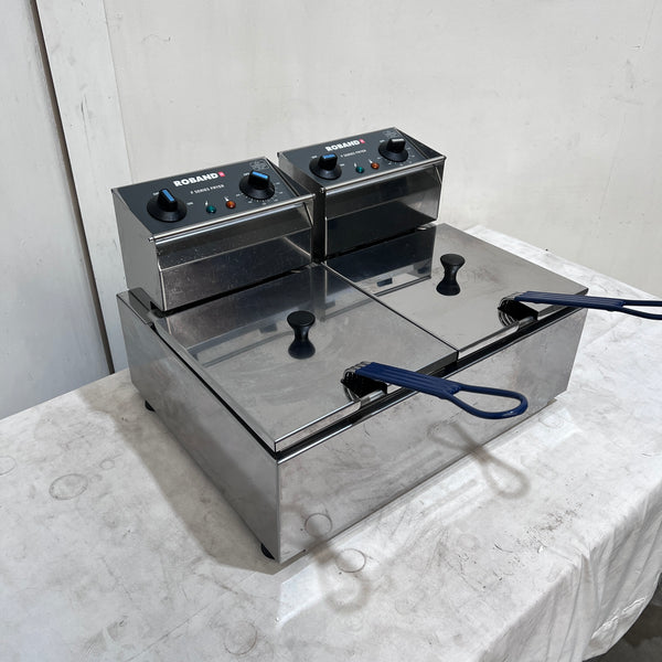 Roband F25 Countertop Split Pan Fryer
