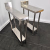 Simply Stainless Stainless Steel Infill Benches x 2