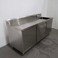Federal DSC-2100R-H Stainless Steel Sink Cabinet