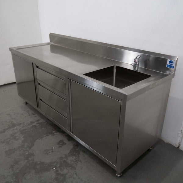 Federal DSC-2100R-H Stainless Steel Sink Cabinet