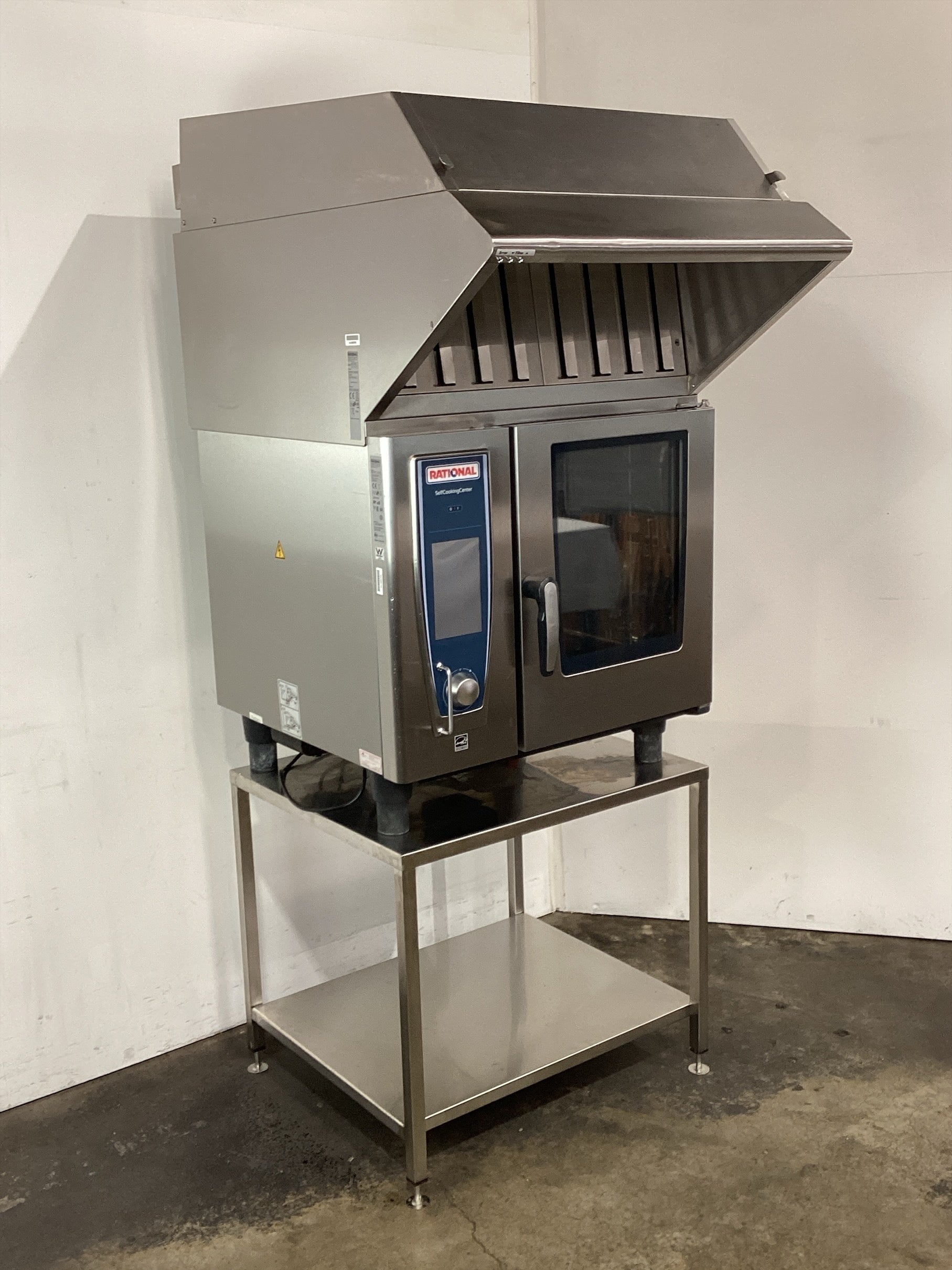 Rational SCCWE61 Combi Oven with Stand + Exhaust Hood