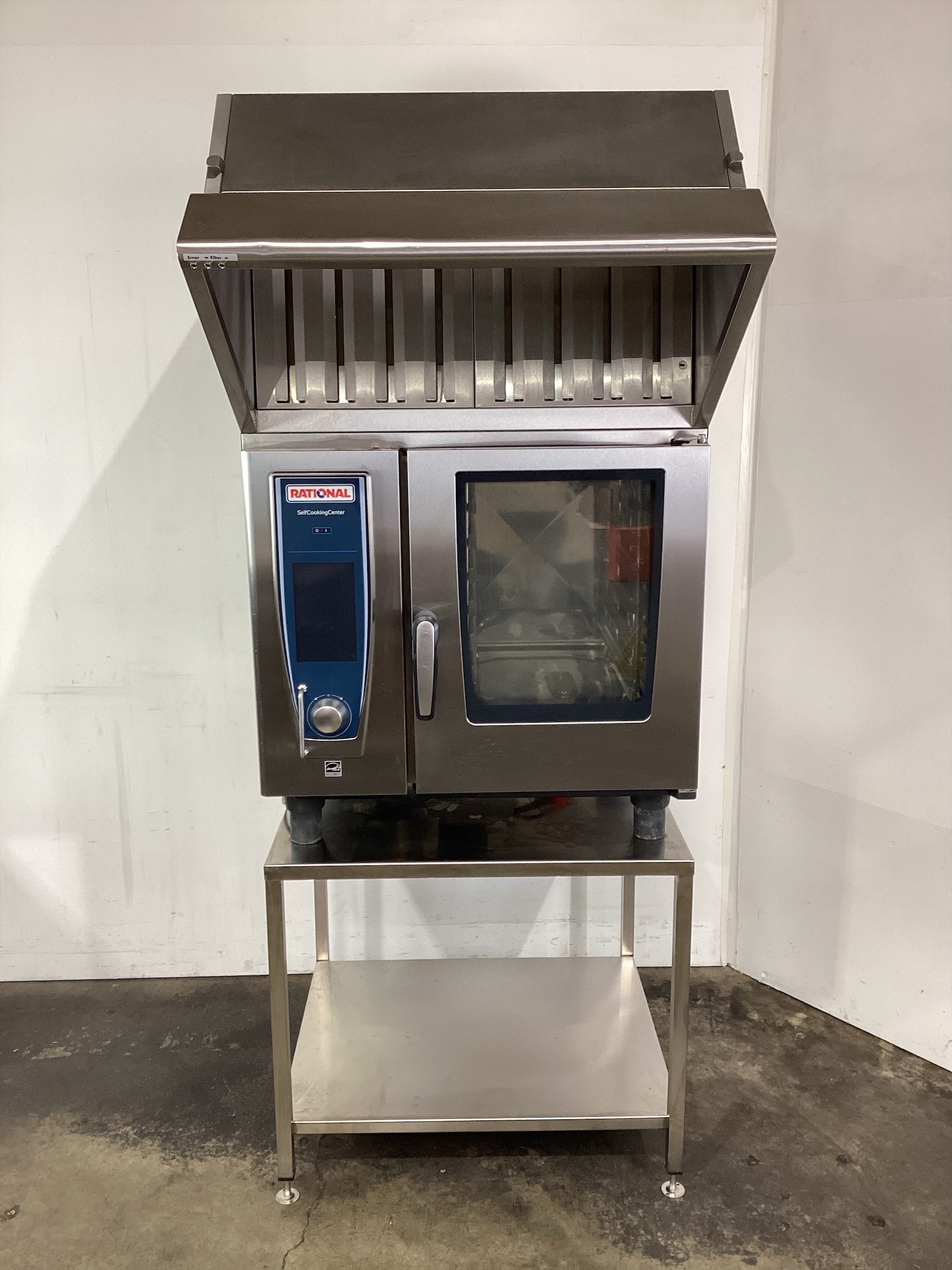 Rational SCCWE61 Combi Oven with Stand + Exhaust Hood