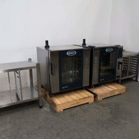 Unox XEVC-0711-EPRM Combi Oven + XEVC-0711-CLM Slowtop Oven with Stands