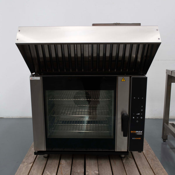 Hobart CME6 Combi Oven with Hood + Stand