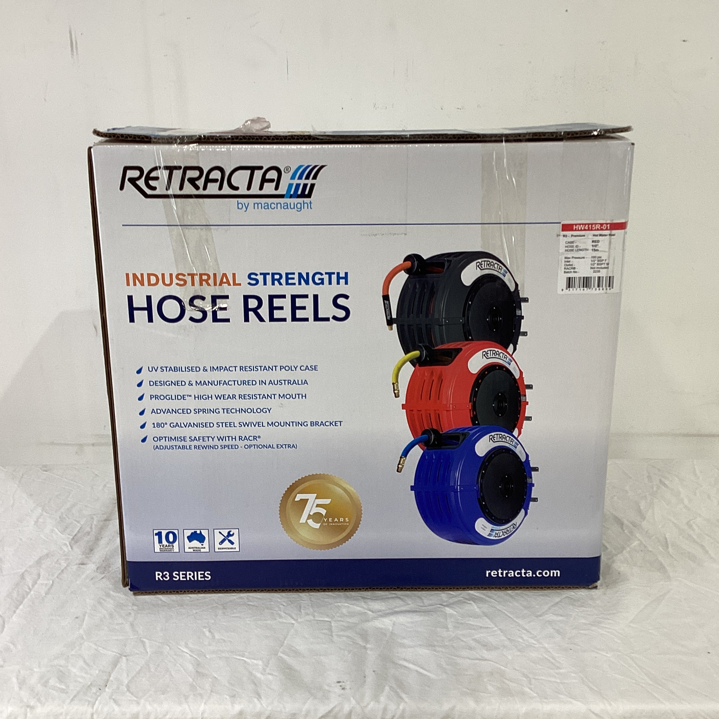 Retracta HW415R-01 Hot Water Hose Reel