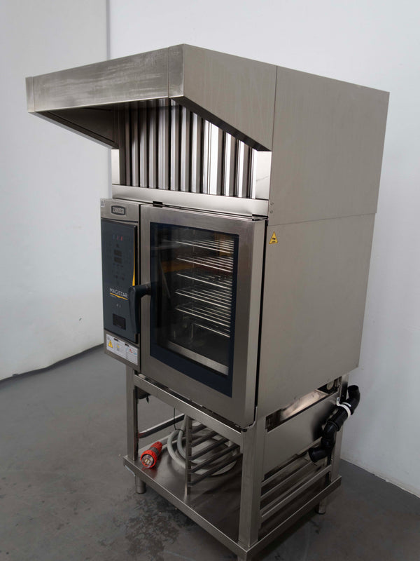 Zanussi ZCOE61B2SO 6 Tray Combi Oven with Stand + Exhaust Canopy