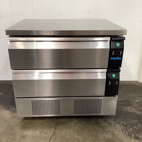 Polar DA996-A 2 Drawer Counter Fridge Freezer