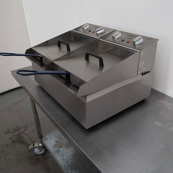 Roband FR25 Countertop Split Pan Fryer