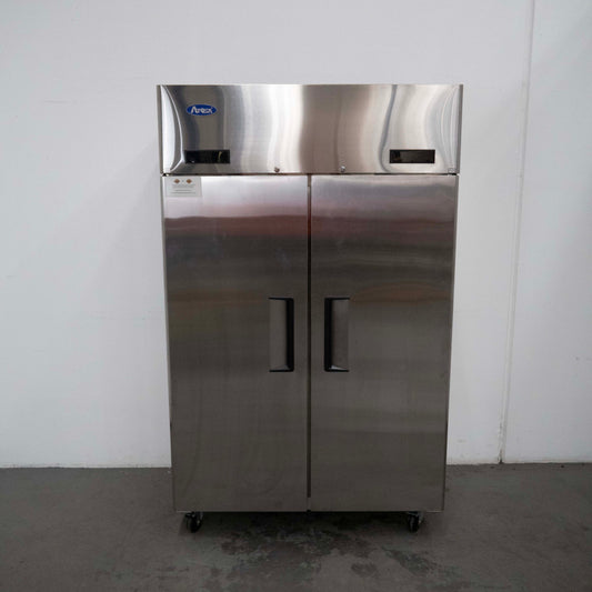 Atosa YBF9239GR 2 Solid Door Upright Fridge/Freezer Combo
