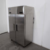 Atosa YBF9239GR 2 Solid Door Upright Fridge/Freezer Combo