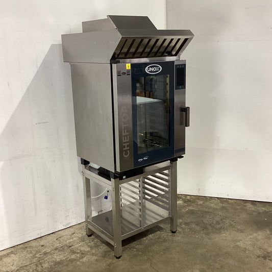 Unox CHEFTOP XEVC-1011-EPRM Combi Oven with Exhaust Hood + Stand