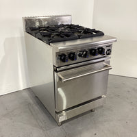 B&S OV-SB4 FF 4 Burner Range Oven