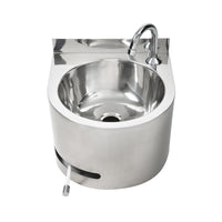 3Monkeez AB-KNEEHB-R - Round Hands Free Knee Operated Stainless Steel Basin