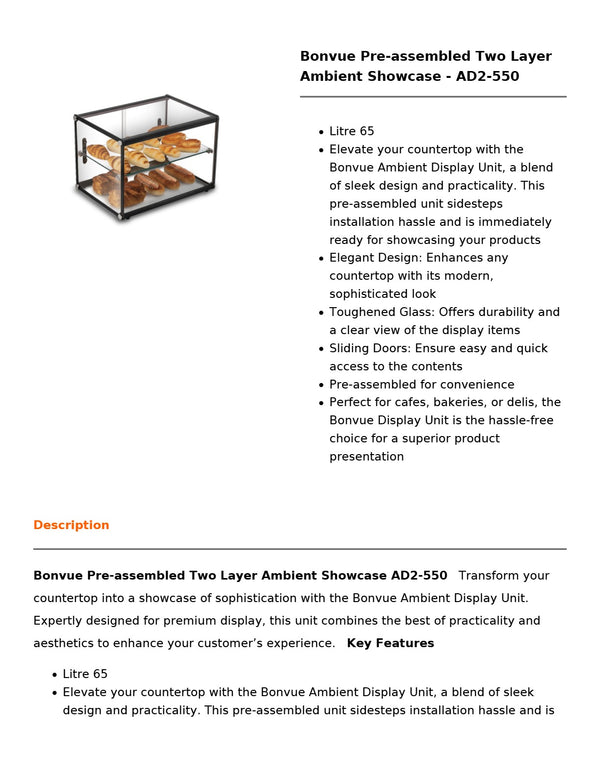 Bonvue AD2-550 - Ambient Display