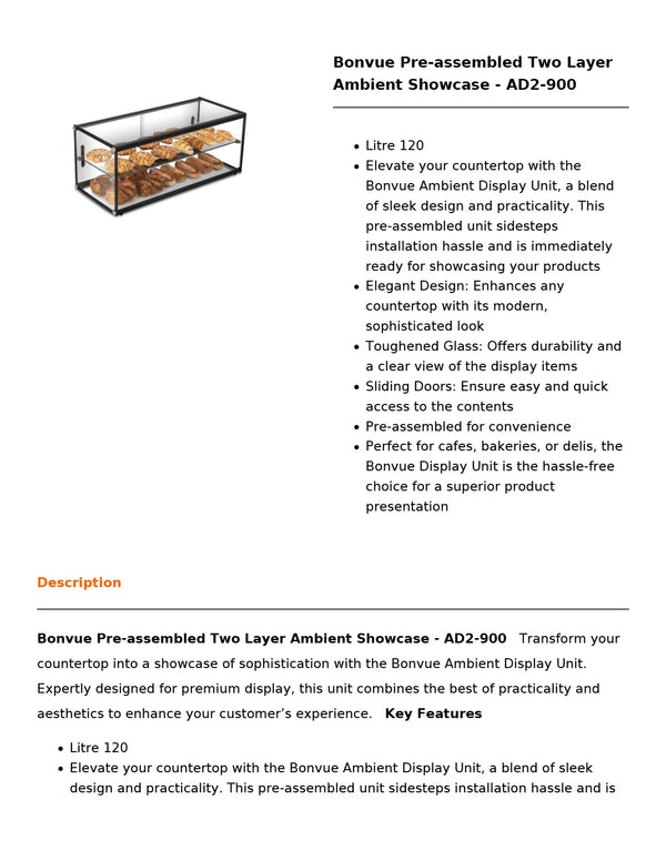 Bonvue AD2-900 - Ambient Display