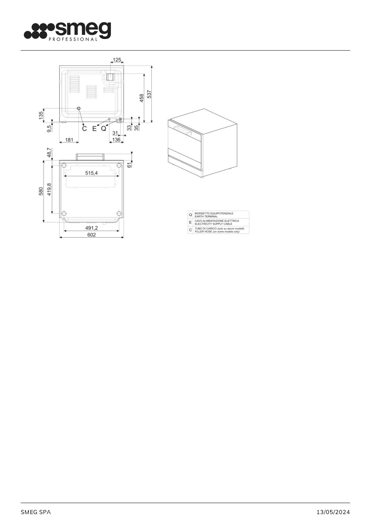 Smeg Professional Alfa ALFA43X - Compact Convection Oven