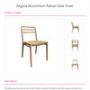 Aegina Aluminium Rattan Side Chair