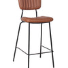 Ainsley Upholstered Bar Stool with Backrest