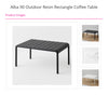 Alba 90 Outdoor Resin Rectangle Coffee Table