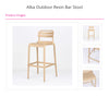 Alba Outdoor Resin Bar Stool