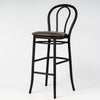 Aluminium Bentwood Stackable Bar Stool - Black