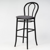Aluminium Bentwood Stackable Bar Stool - Black