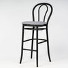 Aluminium Bentwood Stackable Bar Stool - Black