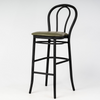 Aluminium Bentwood Stackable Bar Stool - Black
