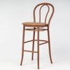 Aluminium Bentwood Stackable Bar Stool - Gold Walnut