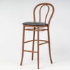 Aluminium Bentwood Stackable Bar Stool - Gold Walnut