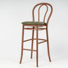 Aluminium Bentwood Stackable Bar Stool - Gold Walnut