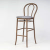 Aluminium Bentwood Stackable Bar Stool - Montana Walnut