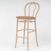 Aluminium Bentwood Stackable Bar Stool - Natural Beech