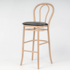 Aluminium Bentwood Stackable Bar Stool - Natural Beech