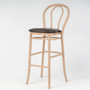 Aluminium Bentwood Stackable Bar Stool - Natural Beech
