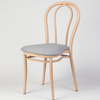 Aluminium Bentwood Stackable Bistro Chair - Beech Frame