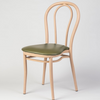 Aluminium Bentwood Stackable Bistro Chair - Beech Frame