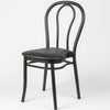 Aluminium Bentwood Stackable Bistro Chair - Black Frame