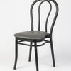Aluminium Bentwood Stackable Bistro Chair - Black Frame