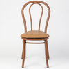 Aluminium Bentwood Stackable Bistro Chair - Golden Walnut Frame