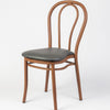 Aluminium Bentwood Stackable Bistro Chair - Golden Walnut Frame