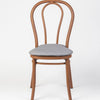 Aluminium Bentwood Stackable Bistro Chair - Golden Walnut Frame