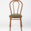 Aluminium Bentwood Stackable Bistro Chair - Golden Walnut Frame