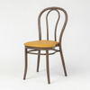 Aluminium Bentwood Stackable Bistro Chair - Montana Walnut Frame