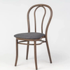Aluminium Bentwood Stackable Bistro Chair - Montana Walnut Frame