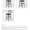 Aluminium Bentwood Stackable Bar Stool - Black