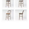 Aluminium Bentwood Stackable Bar Stool - Montana Walnut