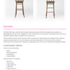 Aluminium Bentwood Stackable Bar Stool - Montana Walnut